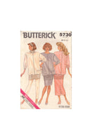 Butterick 5730 Sewing Pattern, Women's Top, Pants and Skirt, Size 8, Cut, Complete