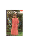 See & Sew 5773 Sewing Pattern, Dress and Belt, Size 10, Uncut, Factory Folded