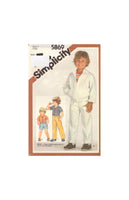 Simplicity 5869 Sewing Pattern, Child's Pants or Shorts, Shirt and Unlined Jacket, Size 4, Neatly Partially Cut, Complete