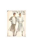 New Look 6062 Sewing Pattern, Top and Skirt, Size 8-12, Cut, Complete