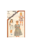 Simplicity 6062 Sewing Pattern, Girls' Dresses, Size 5, Cut, Complete