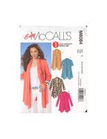 McCall's 6084 Sewing Pattern, Misses' Cardigans, Size Xsm, Sml, Med, Neatly Cut, Complete