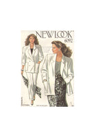 New Look 6092 Sewing Pattern, Jacket, Trousers, Size 8-18, Uncut, Factory Folded