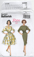 Butterick 6242 Retro 60s Fit and Flare Dress and Sash, Uncut, Factory Folded, Sewing Pattern Size 6-14