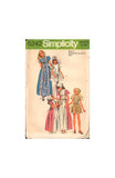 Simplicity 6242 Sewing Pattern Child's and Girl's Dress in Two Lengths and Scarf Size 8 OR Size 10, Cut, Complete