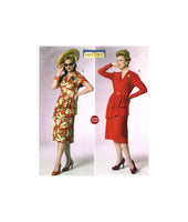 Butterick 6266 Retro 40s Dress with Front Peplum, Uncut, Factory Folded, Sewing Pattern Size 14-22