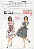 Butterick 6318 Retro 60s Fit and Flare Dress and Sash, Uncut, Factory Folded, Sewing Pattern Size 6-22