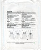 Butterick 6318 Retro 60s Fit and Flare Dress and Sash, Uncut, Factory Folded, Sewing Pattern Size 6-22