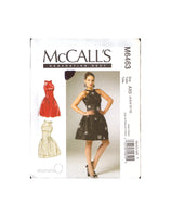 McCall's 6463 Lined Dress, Sewing Pattern, Size 4-10, CUT, COMPLETE