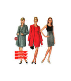 New Look 6554 Sheath Dress and Jacket, Uncut, Factory Folded, Sewing Pattern Size 8-18