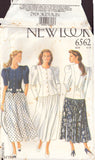 New Look 6562 Sewing Pattern, Jacket and Skirt, Size 6-18, Uncut, Factory Folded