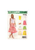 New Look 6569 Sewing Pattern, Top and Skirts, Size 8-18, Uncut, Factory Folded