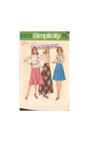 Simplicity 6573 Sewing Pattern, 2-Lengths Skirt, Size 12, Cut, Complete