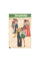 Simplicity 6588 Sewing Pattern, Girls' Pants and Skirt, Size 8, Cut, Complete