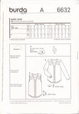 Burda 6632 Sewing Pattern, Women's Blouse, Size 8-18, Uncut, Factory Folded