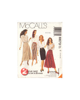 McCall's 6673 Sewing Pattern, Skirts, Size 14-16-18, Uncut, Factory Folded