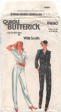 Butterick 6680 Willi Smith Utility Style Jumpsuit with Short or Long Sleeves, Uncut, Factory Folded Sewing Pattern Size 12