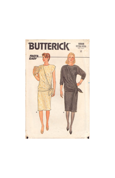 Butterick 6688 Sewing Pattern, Dress, Size 8, Cut, Incomplete