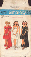 Simplicity 6721 Sewing Pattern, Dress, Size 10, Cut, Complete