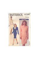 Butterick 6759 Sewing Pattern, Misses' Jacket and Skirt, Size 12-14-16, Uncut, Factory Folded