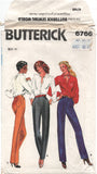 Butterick 6766 Proportioned Pants for Three Figure Heights, Uncut, Factory Folded Sewing Pattern Size 10