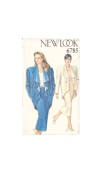 New Look 6785 Sewing Pattern, Jackets and Skirt, Size 8, Cut, Complete