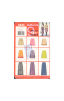 Butterick 6834 Sewing Pattern, Skirts, Size 12-14-16, CUT, COMPLETE