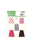 New Look 6843 Sewing Pattern, Skirts, Size 8-18, Uncut, Factory Folded