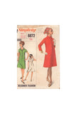 Simplicity 6872 Sewing Pattern, Dress, Size 18, Cut, Complete