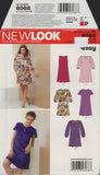 New Look 6068 Sewing Pattern, Dress, Sizes 8 and 12, Cut, Incomplete