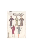 Simplicity 6986 Sewing Pattern, Dress in Two Lenghts, Size 6-8-10, Uncut, Factory Folded