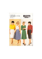 Bevknits 7002A Sewing Pattern, Women's Skirts, Size 8-24, Uncut