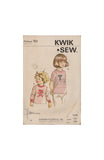 Kwik Sew 701 Sewing Pattern, Girls' T Shirt, Size 2-4-6, Cut, Complete