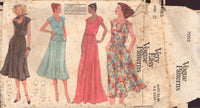 Vogue 7053 Sewing Pattern, Dress, Top and Skirt, Size 12-14, Cut, Complete