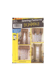 Simplicity Window Treatments 7075 Sewing Patterns for Dummies: Set of Window Curtains in Four Styles, Uncut, Factory Folded