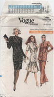 Vogue 7080 Evening Tunic and Flared or Straight Skirt in Two Lengths, Uncut, Factory Folded Sewing Pattern Size 18-22