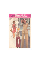 Simplicity 7088 Sewing Pattern, Vest, Bias Skirt and Pants, Size 12, Uncut, Factory Folded