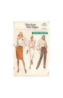 Vogue 7101 Sewing Pattern, Skirt and Pants, Size 6-8-10, Uncut, Factory Folded OR Size 12, Cut, Complete