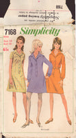 Simplicity 7168 Sewing Pattern, Misses' Shirt-Dress, Size 12, Neatly Cut, Complete