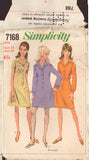 Simplicity 7168 Sewing Pattern, Misses' Shirt-Dress, Size 12, Neatly Cut, Complete