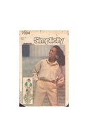 Simplicity 7324 Sewing Pattern, Blouse, Size 10, Cut, Complete