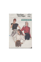 Vogue 7415 Sewing Pattern, Blouse, Size 6-8-10, Cut, Complete