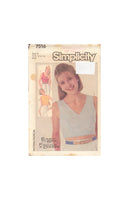 Simplicity 7516 Sewing Pattern, Tops, Size 10-12-14, Uncut, Factory Folded