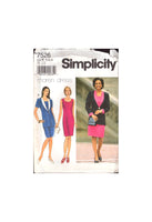 Simplicity 7526 Sewing Pattern Dress Jacket Size 8-10-12 Uncut Factory Folded