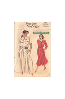 Vogue 7527 Sewing Pattern, Top and Skirt, Size 14, Cut, Complete