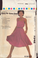 McCall's 7542 Sewing Pattern, Dress, Size 6-16, Neatly Cut, Complete