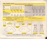 McCall's 7542 Sewing Pattern, Dress, Size 6-16, Neatly Cut, Complete