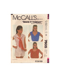 McCall's 7605 Sewing Pattern, Tops, Size 10, Partially Cut, Complete