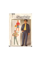 Simplicity 7675 Sewing Pattern Boys' Pants Or Shorts Shirt Jacket Size 10 Uncut Factory Folded