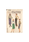 Simplicity 7705 Sewing Pattern, Skirts, Size 6-8-10, Uncut, Factory Folded